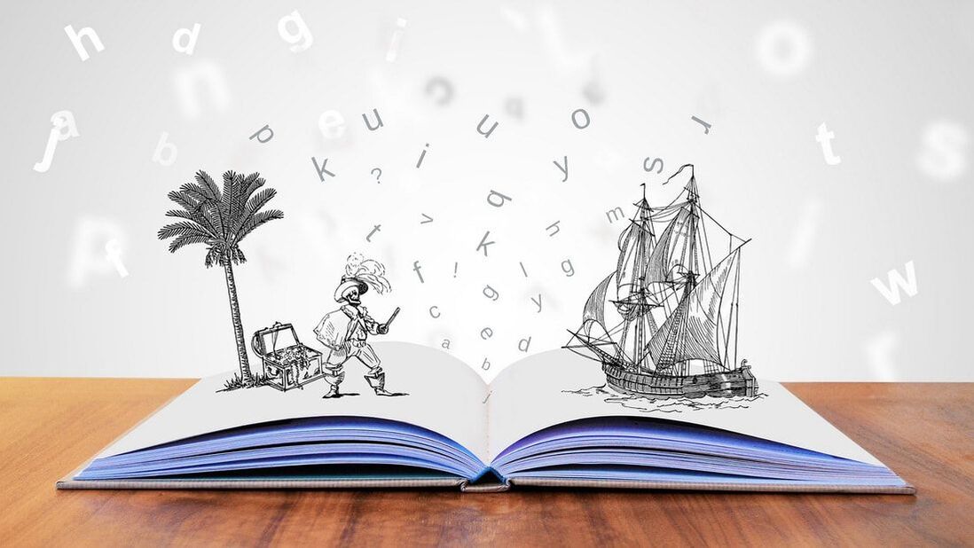 Istorija vyksta knygoje piratas ir laivas